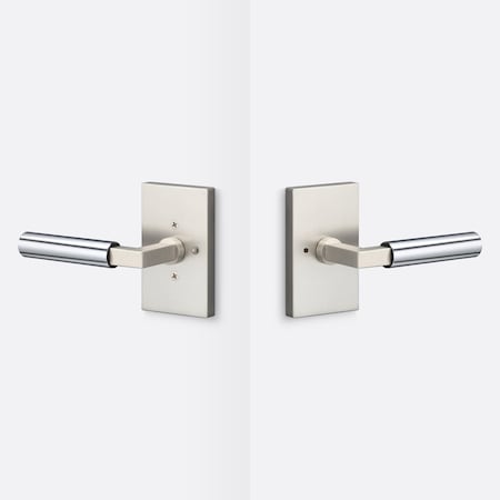 Sure-Loc Hardware Sure-Loc Hardware Levanto Privacy Rosette, Nickel, Knurled Grip in Polished Chrome LV102 NI GRIP-KN 26